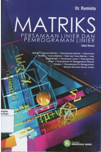 Matriks : persamaan linear dan pemrograman linear