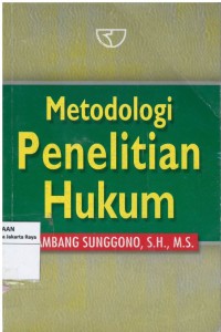 Image of Metodologi penelitian hukum