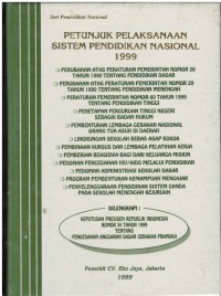 Petunjuk pelaksanaan sistem pendidikan nasional 1999