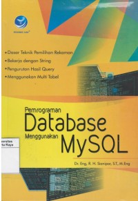 Pemrograman database menggunakan MySQL