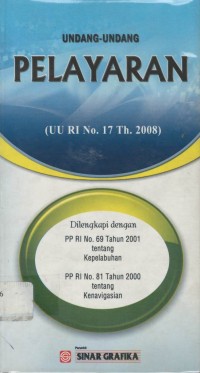 Undang-undang pelayaran (UU RI No.17 tahun 2008)